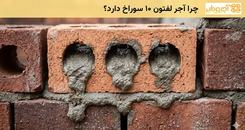 چرا آجر لفتون ۱۰ سوراخ دارد؟