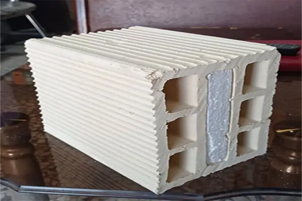 آجر سفال 15 فوم دار با فوم 2.5 سانت | آجر سفال وطن