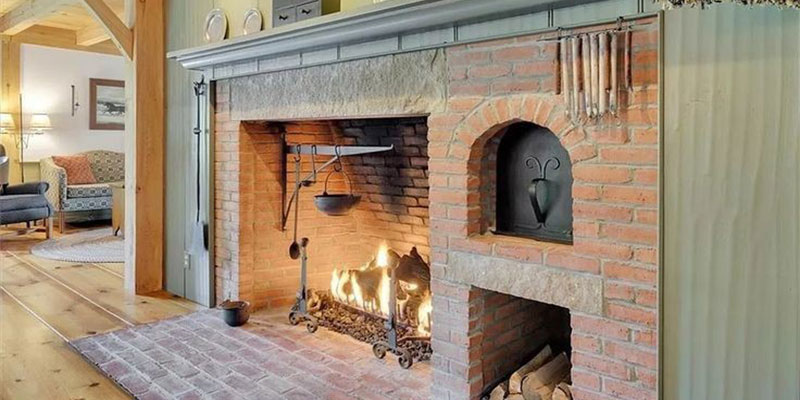 ساخت شومینه آجری