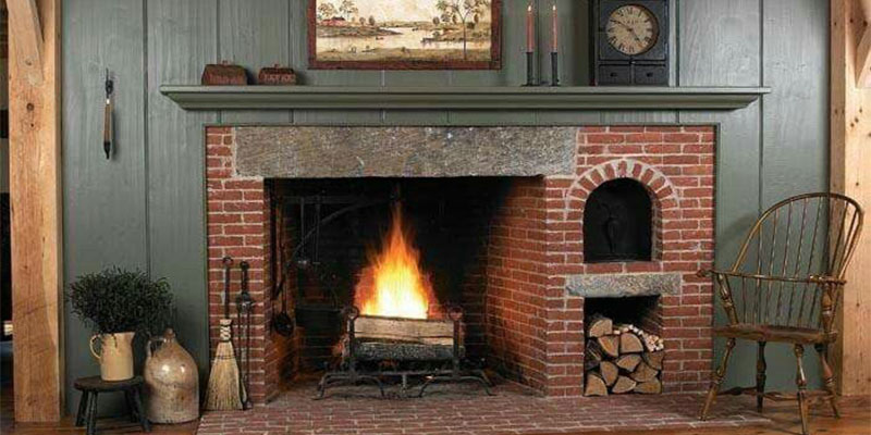 ساخت شومینه آجری