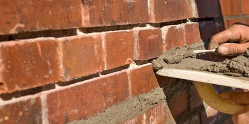 بندکشی آجر نما با سیمان سفید
