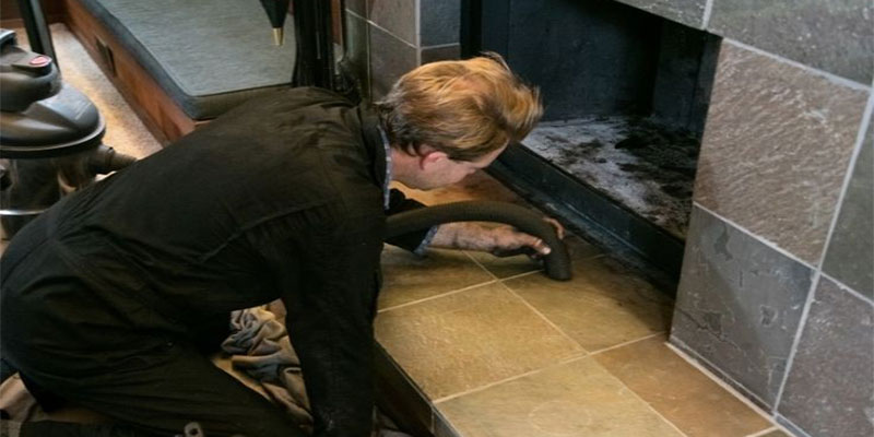 براق کردن آجر نسوز شومینه