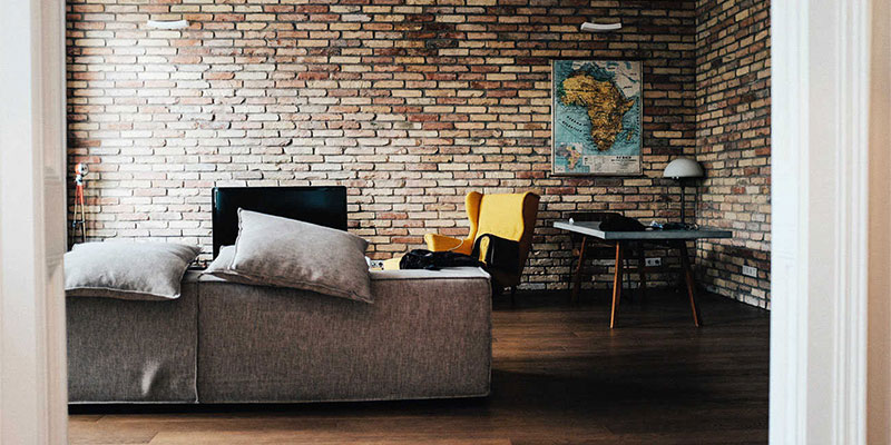 استفاده از آجر نما رستیک برای دیوار داخلی